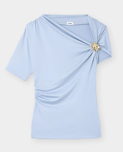 T-shirt asymétrique avec détail bijou - PIMKIE - 4