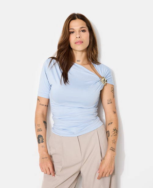 T-shirt asymétrique avec détail bijou - PIMKIE - 5