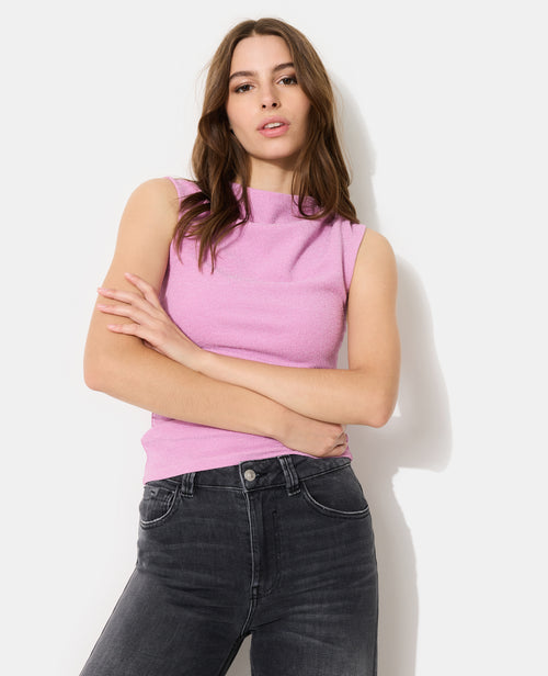 Top sans manches en maille avec fils lurex - PIMKIE - 7