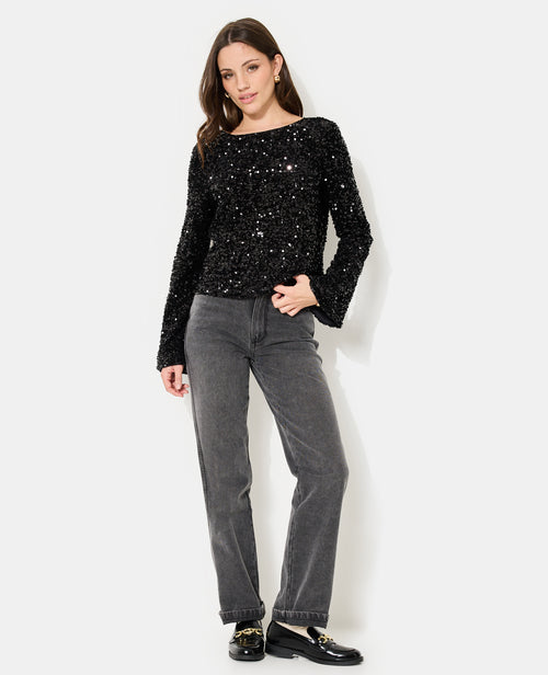 Top dos V avec sequins - PIMKIE - 3