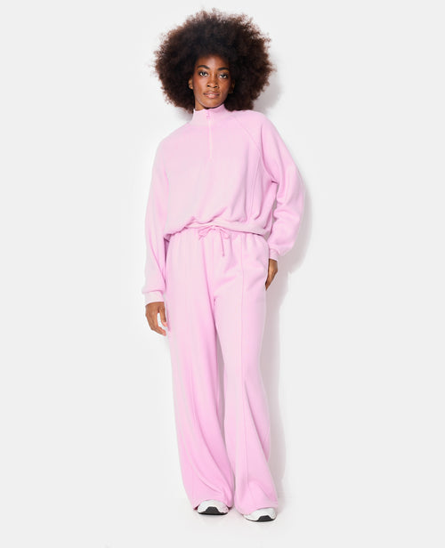 Sweat col zippé en molleton gratté - PIMKIE - 5