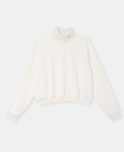 Sweat col zippé en molleton gratté - PIMKIE - 4