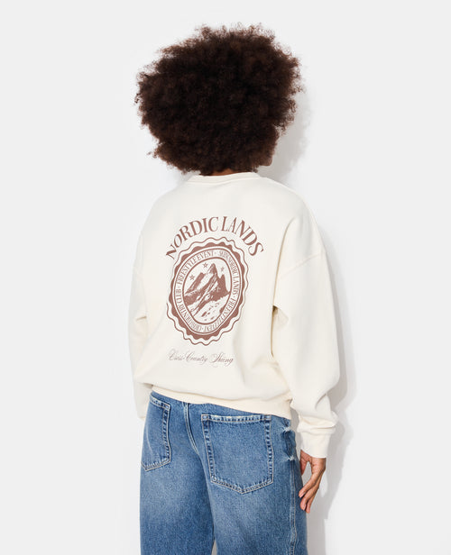 Sweat oversize avec print poitrine et dos - PIMKIE - 6