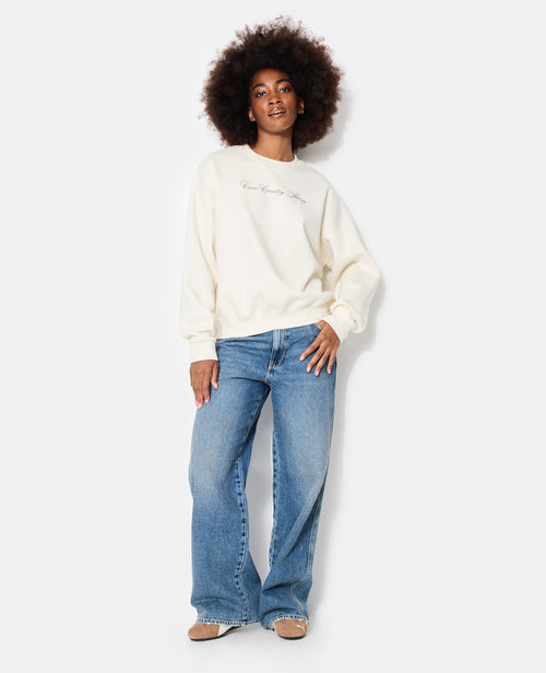 Sweat oversize avec print poitrine et dos - PIMKIE - 1