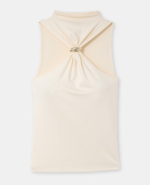 Top en maille stretch avec boucle bijou - PIMKIE - 4