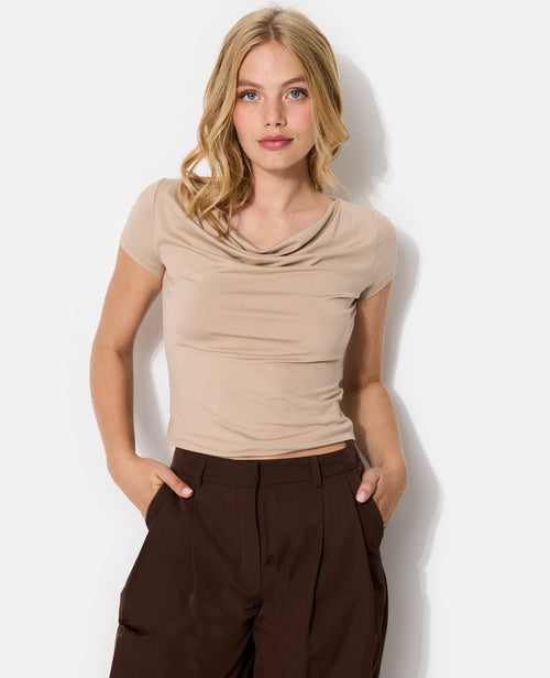 T-shirt en maille stretch avec col bénitier - PIMKIE - 1