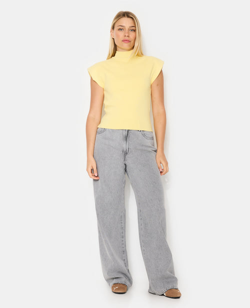 Pull sans manches col montant avec épaulettes - PIMKIE - 3