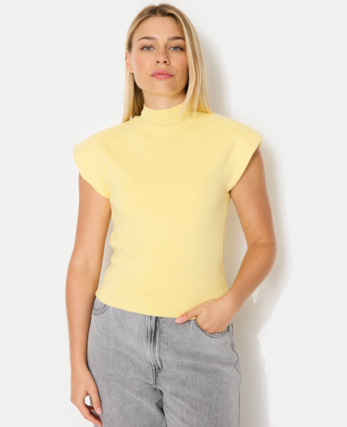 Pull sans manches col montant avec épaulettes - PIMKIE - 5