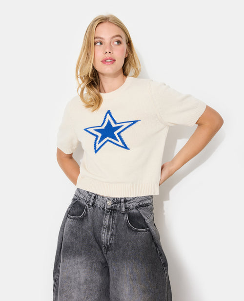 Pull manches courtes avec étoile - PIMKIE - 5