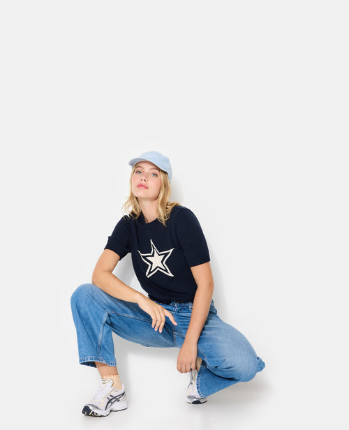 Pull manches courtes avec étoile - PIMKIE - 1
