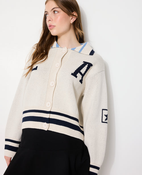 Gilet avec col motif América - PIMKIE - 5