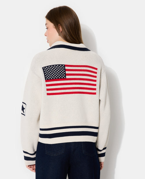 Gilet avec col motif América - PIMKIE - 6