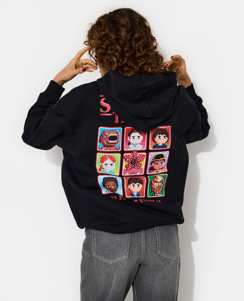 Sweat oversize STRANGER THINGS avec capuche - PIMKIE - 6
