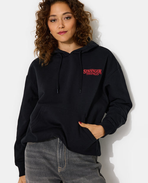Sweat oversize STRANGER THINGS avec capuche - PIMKIE - 1