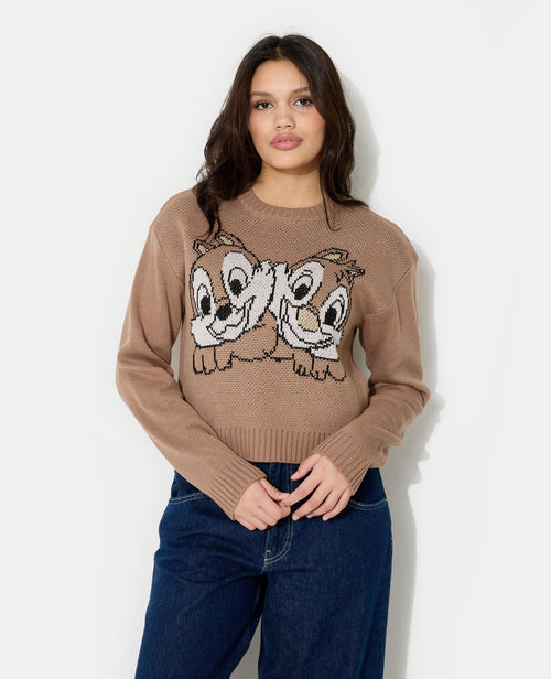 Pull jacquard TIC et TAC - PIMKIE - 1