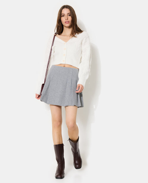 Gilet torsadé court avec grands bord-côtes - PIMKIE - 3