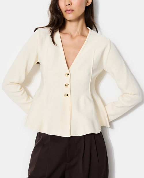 Gilet peplum avec boutons fantaisie - PIMKIE - 2