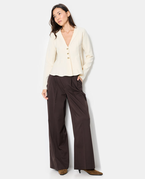 Gilet peplum avec boutons fantaisie - PIMKIE - 3