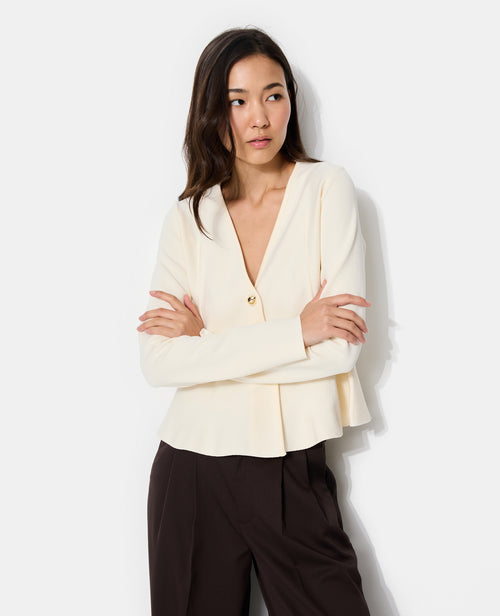 Gilet peplum avec boutons fantaisie - PIMKIE - 7