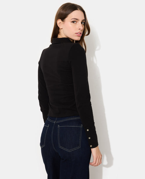 Polo manches longues boutons fantaisie - PIMKIE - 6