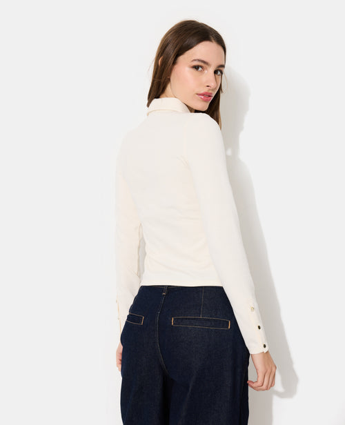 Polo manches longues boutons fantaisie - PIMKIE - 6