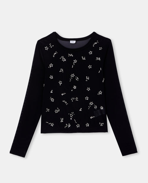 Top en résille avec perles et sequins - PIMKIE - 4