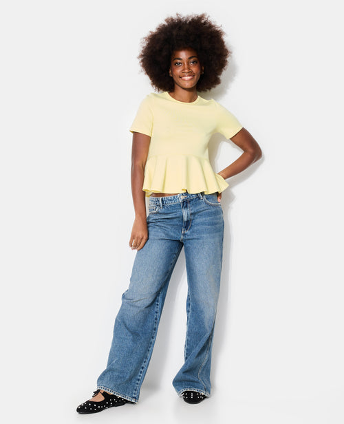 T-shirt peplum manches courtes - PIMKIE - 3