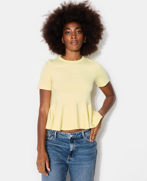 T-shirt peplum manches courtes - PIMKIE - 5