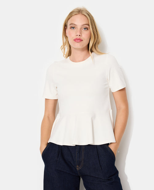 T-shirt peplum manches courtes - PIMKIE - 1