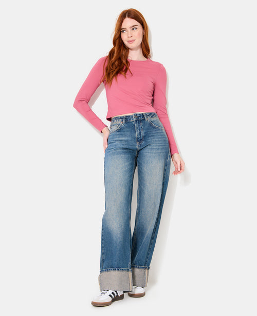 T-shirt manches longues en maille stretch - PIMKIE - 3