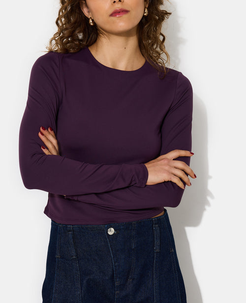 T-shirt manches longues en maille stretch - PIMKIE - 2