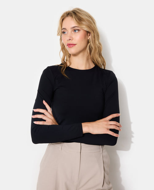 T-shirt manches longues en maille stretch - PIMKIE - 7