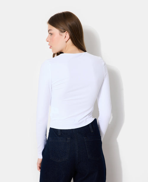 T-shirt manches longues en maille stretch - PIMKIE - 6