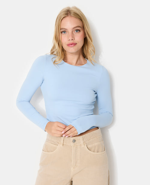 T-shirt manches longues en maille stretch - PIMKIE - 5