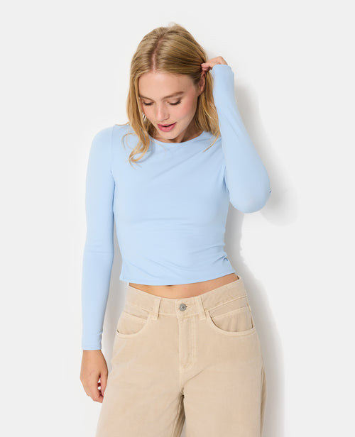 T-shirt manches longues en maille stretch - PIMKIE - 7