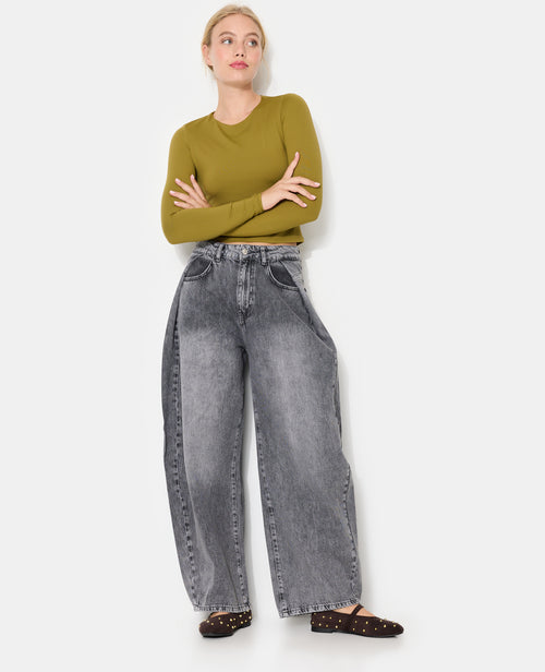 T-shirt manches longues en maille stretch - PIMKIE - 3