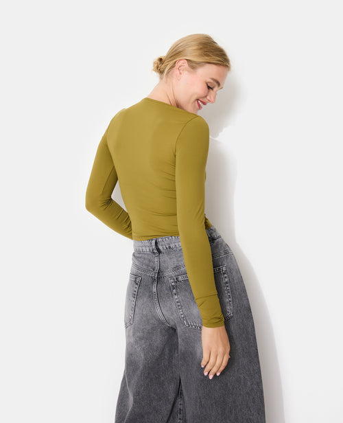 T-shirt manches longues en maille stretch - PIMKIE - 6