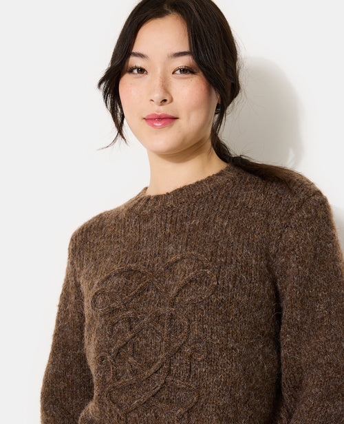 Pull en maille mélangée avec détail fantaisie - PIMKIE - 2