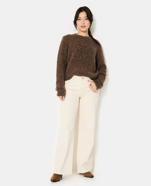 Pull en maille mélangée avec détail fantaisie - PIMKIE - 3