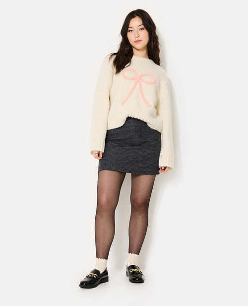 Pull en maille avec nœud - PIMKIE - 3