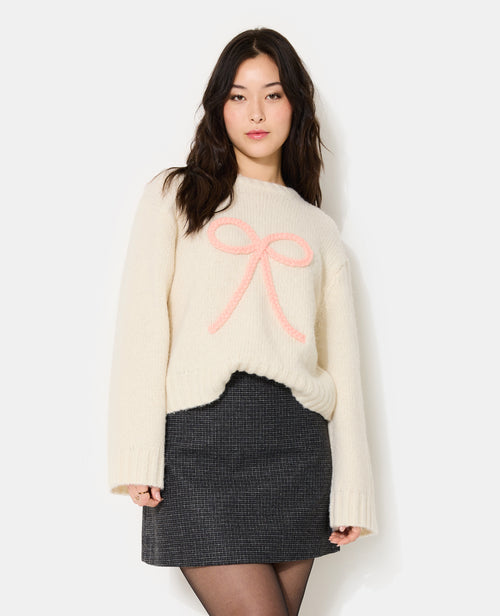 Pull en maille avec nœud - PIMKIE - 5