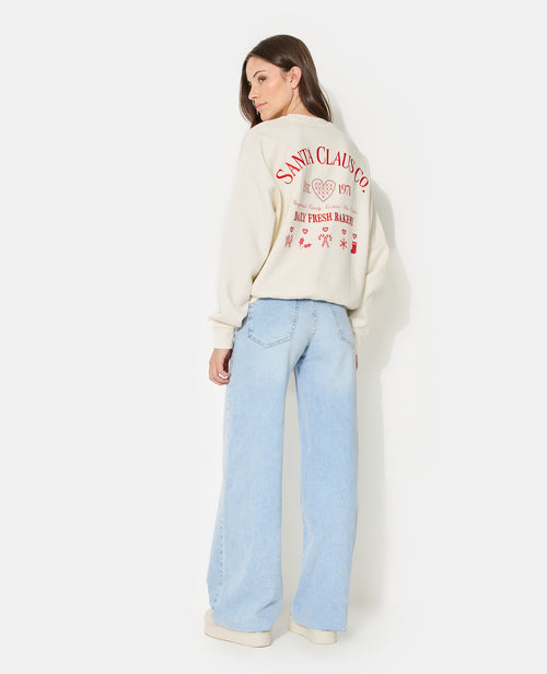 Sweat avec coeur et print Noël - PIMKIE - 3