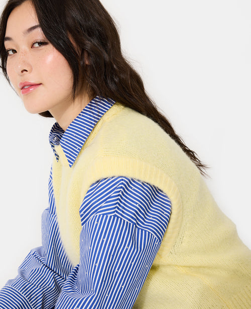 Pull sans manches premium avec laine et mohair - PIMKIE - 5