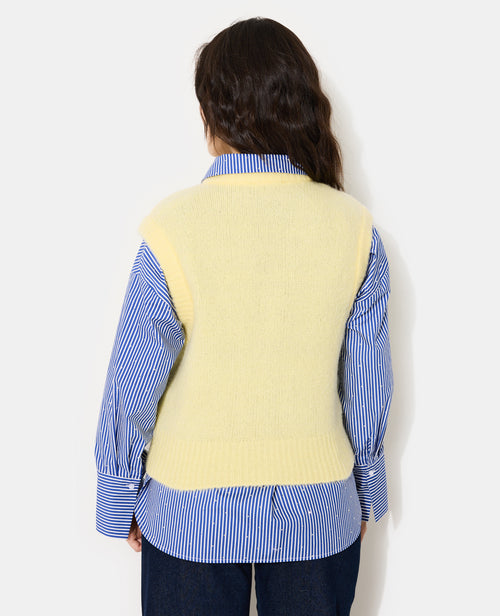 Pull sans manches avec laine et mohair - PIMKIE - 6