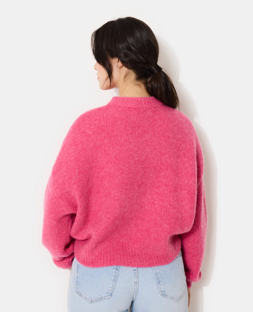 Pull contenant mohair et laine avec cœur - PIMKIE - 6