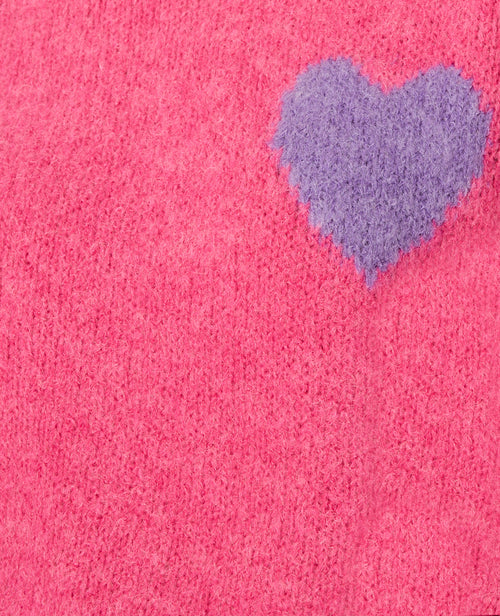 Pull contenant mohair et laine avec cœur - PIMKIE - 8