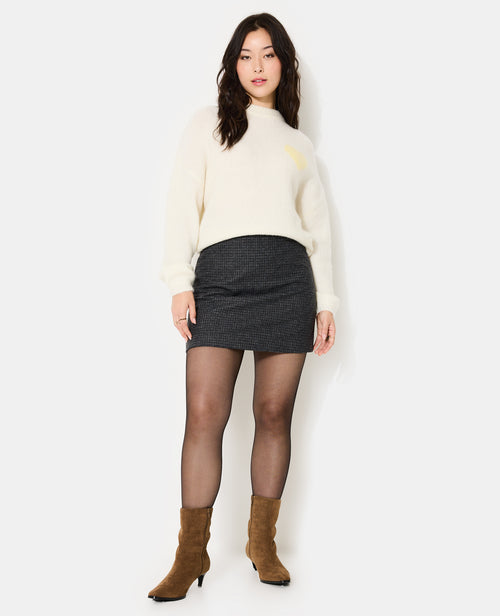 Pull contenant mohair et laine avec cœur - PIMKIE - 3