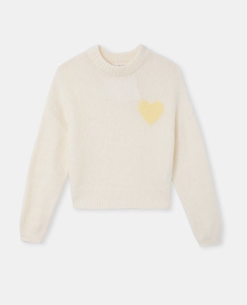 Pull contenant mohair et laine avec cœur - PIMKIE - 4