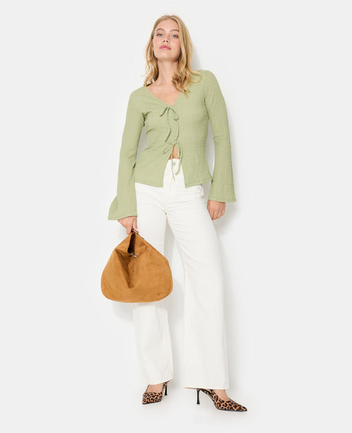 Top en maille reliefée avec nouettes - PIMKIE - 3