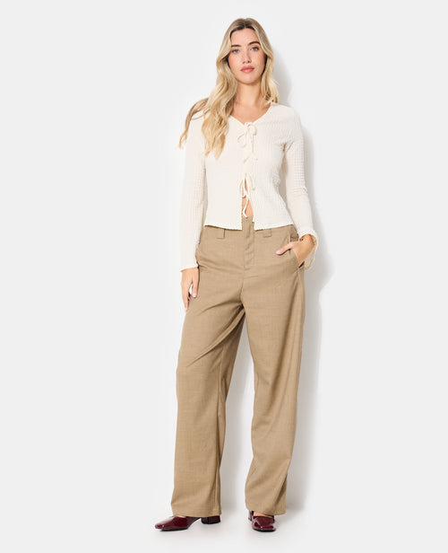 Top en maille reliefée avec nouettes - PIMKIE - 3